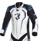 BELA NORTH STAR 1 PC MONO DE MOTO HOMBRE NEGRO AZUL BLANCO