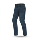 BELA - Pantalón Jeans Crack Azul Vaquero