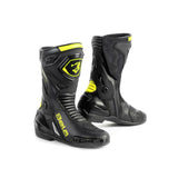 BELA - Botas Piel Thunder Racing Negro/Amarillo Fluor