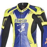 BELA X RACE 1 PC MONO DE MOTO AZUL AMARILLO FLUOR