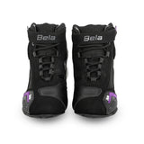 BELA KIVA CUIR URBAN BOTES DE MOTO HOMES NEGRE ROSA