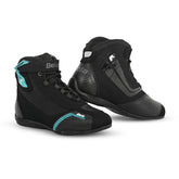 BELA KIVA CUIR URBAN BOTES DE MOTO SENYORA NEGRE TURQUESA