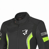 BELA BRADLEY CHAQUETA DE MOTO DE TEXTIL MUJER NEGRO AMARILLO FLOUR