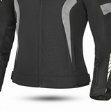 BELA BRADLEY TAXTILE JAQUETE DE MOTO SENYORA NEGRO GRIS