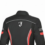 BELA BRADLEY CHAQUETA DE MOTO DE TEXTIL MUJER NEGRO ROJO
