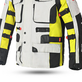 BELA CROSSROAD EXTREME WP 3 IN 1 CHAQUETA DE MOTO DE HOMBRE HIELO GRIS AMARILLO FLOUR