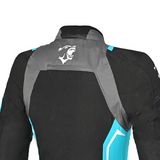 BELA ELANUR CHAQUETA DE MOTOCICLETA MUJER NEGRO TURQUESA
