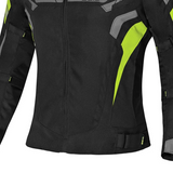 BELA HIGHLAND CHAQUETA DE MOTO TEXTILE MUJER NEGRO GRIS AMARILLO FLOU