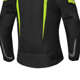 BELA HIGHLAND CHAQUETA DE MOTO TEXTILE MUJER NEGRO GRIS AMARILLO FLOU