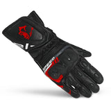 BELA LEMOX CUIR GUANTS DE MOTO HOMES NEGRE VERMELL