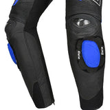 BELA ROCKET PANTALÓN MOTO PIEL HOMBRE NEGRO AZUL