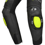 BELA ROCKET PANTALON DE MOTO MUJER PEIL NEGRO AMARILLO FLOUR
