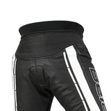 BELA ROCKET PANTALON DE MOTO MUJER PEIL NEGRO BLANCO