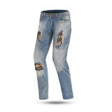 BELA STONE JEANS DE MOTO HOMBRE AZUL CAMO