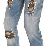 BELA STONE JEANS DE MOTO HOMBRE AZUL CAMO