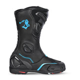 BELA STRIP GIRA CUIR DONA BOTA DE MOTO NEGRE TURQUESA