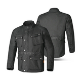 BELA TACTICAL WAX COTTON CHAQUETA DE MOTO HOMBRE NEGRO