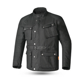 BELA TACTICAL WAX COTTON JAQUETE DE MOTO HOMES NEGRO