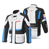 BELA TRANSFORMER 3IN1 TEXTILE JAQUETE DE MOTO HOMES GRIS NEGRO AZUL
