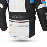 BELA TRANSFORMER 3IN1 TEXTILE JAQUETE DE MOTO HOMES GRIS NEGRO AZUL