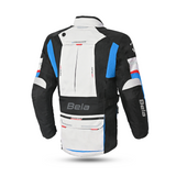 BELA TRANSFORMER 3IN1 TEXTILE JAQUETE DE MOTO HOMES GRIS NEGRO AZUL