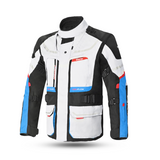BELA TRANSFORMER 3IN1 TEXTILE JAQUETE DE MOTO HOMES GRIS NEGRO AZUL