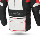 BELA TRANSFORMER 3IN1 TEXTILE JAQUETE DE MOTO HOMES HELO NEGRO ROJO