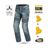 BELA URBAN LADY JEANS DE MOTO AZUL KHAKI TINT