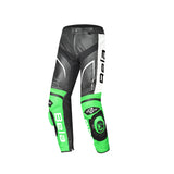 BELA X RACE CUIR PANTALON DE MOTO HOME NEGRE BLANC VERD