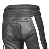 BELA X RACE CUIR PANTALON DE MOTO HOME NEGRE BLANC VERD