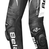 BELA X RACE PELL PANTALON DE MOTO SENYORA NEGRE ANTHRA BLANC