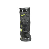 BELA - Botas Piel Master Man Negro/Amarillo Fluor