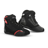 BELA KIVA CUIR URBAN BOTES DE MOTO HOMES NEGRE VERMELL