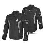 BELA BRADLEY CHAQUETA DE MOTO DE HOMBRE TEXTIL NEGRO GRIS