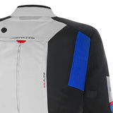 BELA TRANSFORMER 3IN1 TEXTILE JAQUETE DE MOTO HOMES GRIS NEGRO AZUL