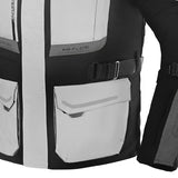 BELA TRANSFORMER 3IN1 TEXTILE JAQUETE DE MOTO HOMES ICE GRIS NEGRO
