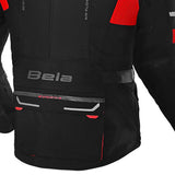 BELA TRANSFORMER 3IN1 TEXTILE JAQUETE DE MOTO HOMES NEGRO ROJO