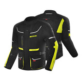 BELA TRANSFORMER 3IN1 TEXTILE JAQUETE DE MOTO HOMES NEGRO AMARILLO FLOUR