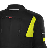 BELA TRANSFORMER 3IN1 TEXTILE JAQUETE DE MOTO HOMES NEGRO AMARILLO FLOUR