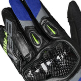 BELA DARING TEXTILE GUANTS DE MOTO HOMES BLAU GROC NEGRE