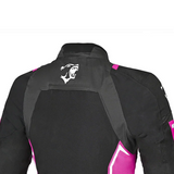 BELA ELANUR CHAQUETA DE MOTO MUJER NEGRO ANTRACITA ROSA