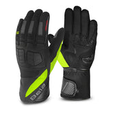 BELA - Guante Piel Highway Winter WP Lady Negro/Amarillo Fluor