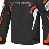 BELA HIGHLAND CHAQUETA DE MOTO HOMBRE NEGRO BLANCO NARANJA