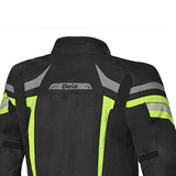 BELA HIGHLAND CHAQUETA DE MOTO HOMBRE NEGRO GRIS AMARILLO FLOU