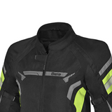 BELA HIGHLAND CHAQUETA DE MOTO HOMBRE NEGRO GRIS AMARILLO FLOU