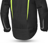 BELA HIGHLAND CHAQUETA DE MOTO HOMBRE NEGRO GRIS AMARILLO FLOU