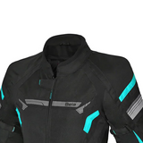 BELA HIGHLAND JAQUETE TEXTIL DONA NEGRE TURQUESA