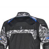 BELA ONSAKER CHAQUETA DE MOTO HOMBRE TEXTIL CAMO NEGRO AZUL