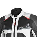 BELA ONSAKER CHAQUETA DE MOTO HOMBRE TEXTIL HIELO NEGRO ROJO