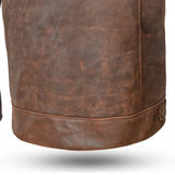 BELA ROYAL RIDER HOMBRE PIEL VINTAGE CHAQUETA DE MOTO NARRON BEIGE